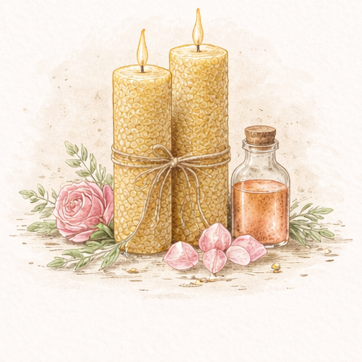 Self Love & Emotional Healing candle illustration